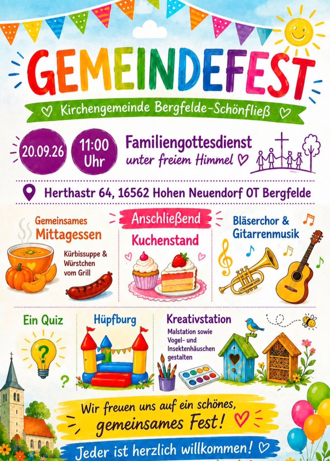 Ernstedank-Gottesdienst für Kleine und Große Menschen