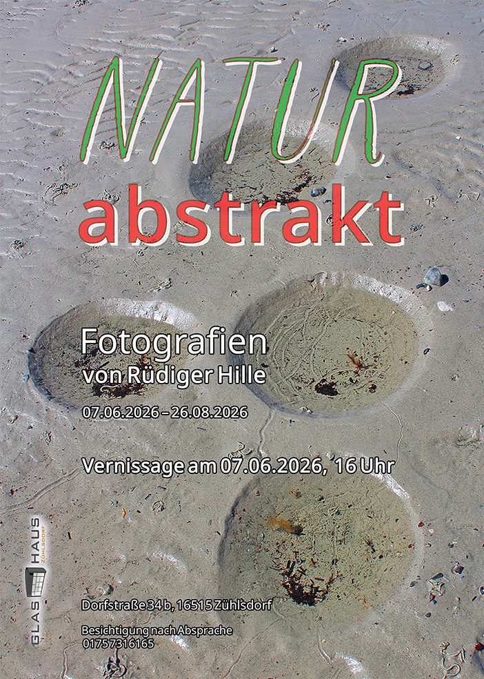 Sonderöffnung der Glashaus-Ausstellung des Fotografen Rüdiger Hille "Natur abstrakt"